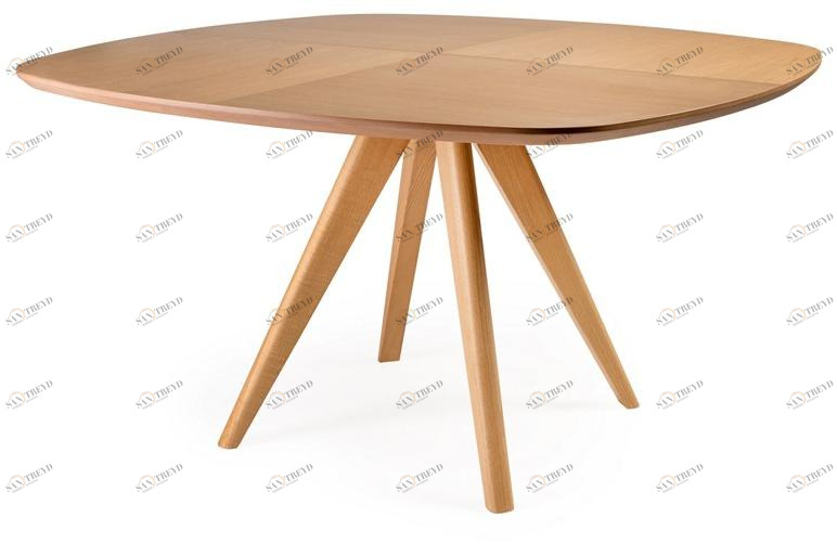 Anesis Квадратный обеденный стол из массива дерева  Ct6 