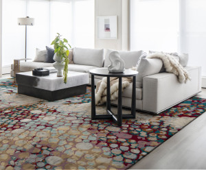 Прямоугольный ковер с длинным ворсом