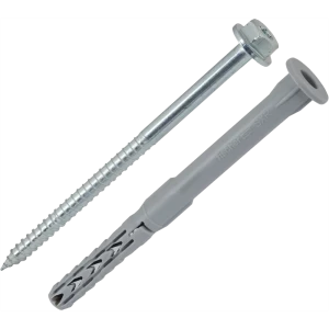 Дюбель-шуруп Fischer SXR FUS фасадный 10x120 мм нейлон/оцинкованная сталь 12471483 STLM-2032628
