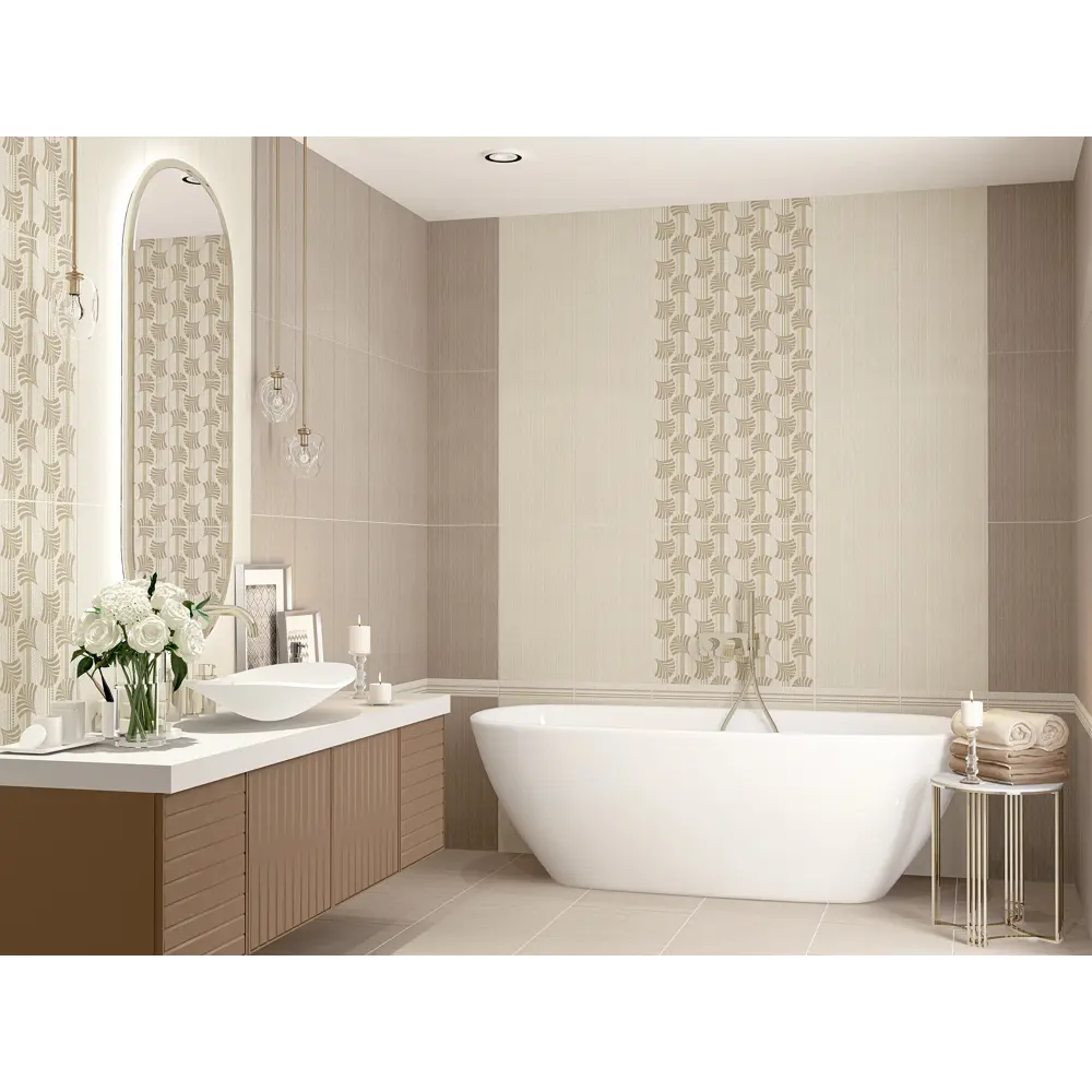 Плитка напольная Azori Romanico Noce 42x42 см 1.23 м² цвет бежевый 84588472 STLM-2017635  - Вид №1