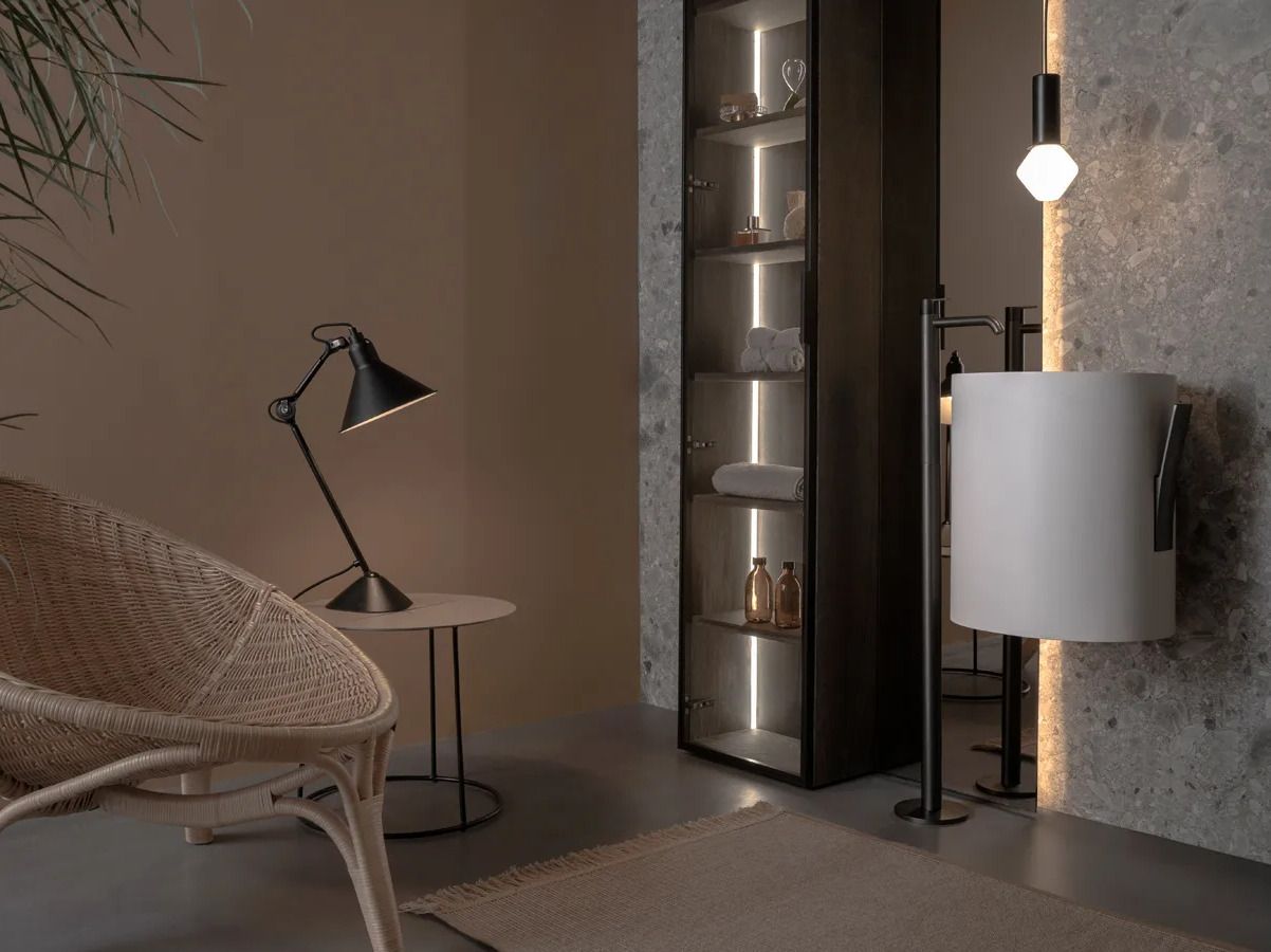 Круглый подвесной умывальник из твердой поверхности Inbani ARCH-00062416 - Вид №1