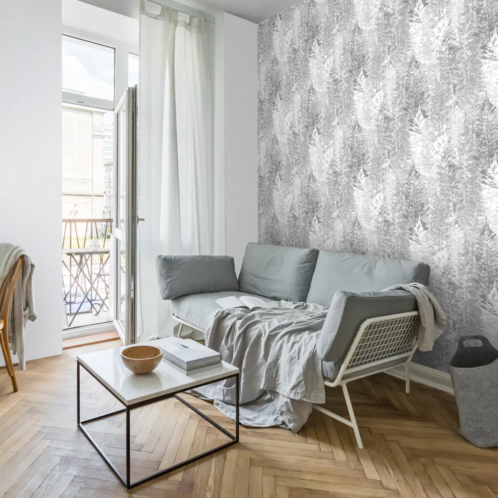 Обои флизелиновые Ateliero Fresh серые 1.06 м AT281957 84872286 STLM-2021382 - Вид №3
