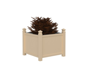 Оцинкованная стальная квадратная низкая плантатор