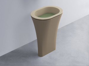 AMLA65-AV+AMPILO-AG+AMCOLO-AN Раковина Amedeo Ovale отдельностоящая cielo Enjoy + Amedeo