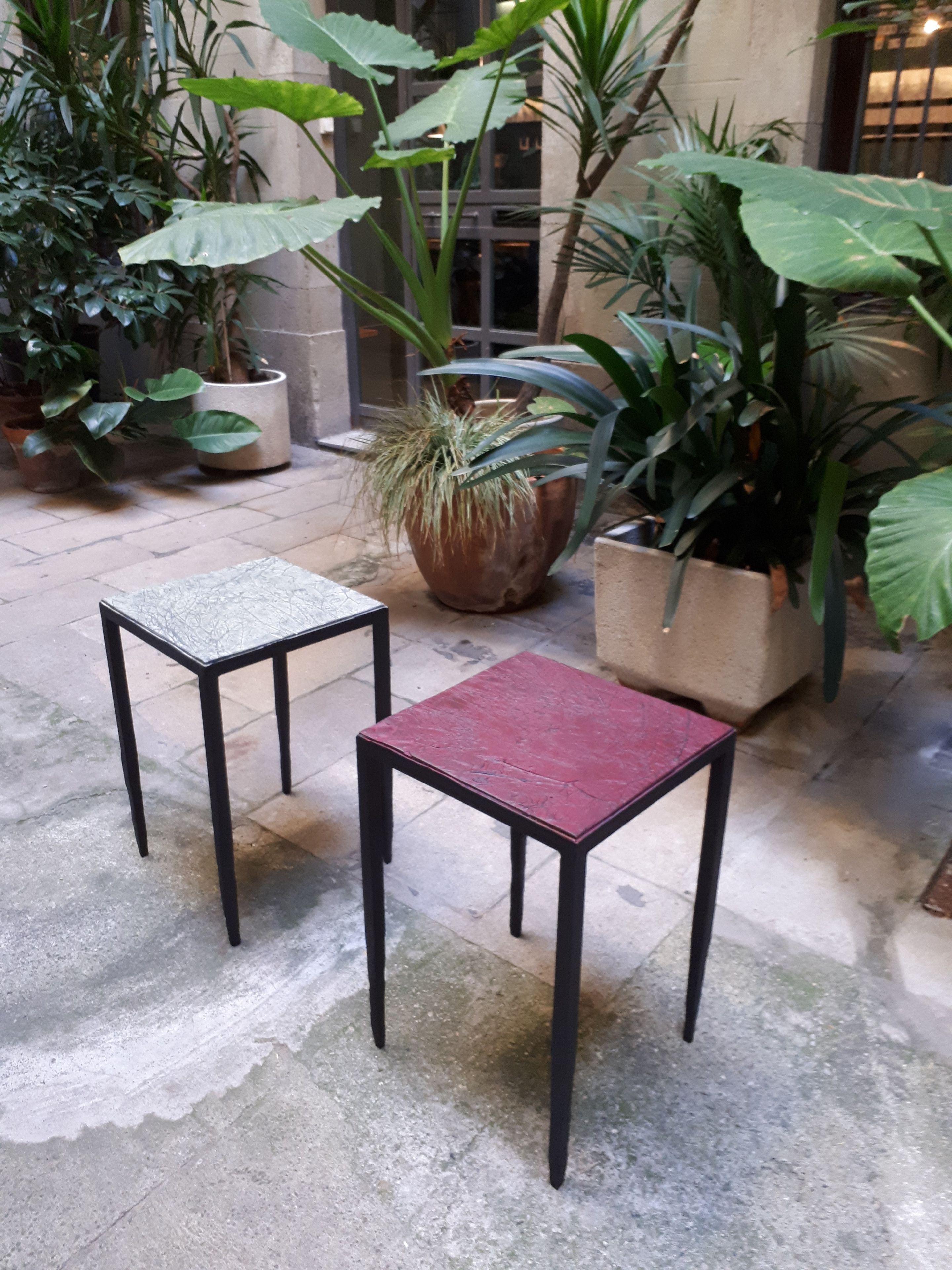 Стальной квадратный журнальный столик ICI ET LÀ Бетон ARCH-00079295 - Вид №4