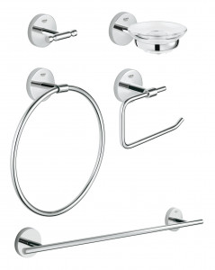 40622000 Набор аксессуаров для ванной комнаты Grohe BauCosmopolitan хром