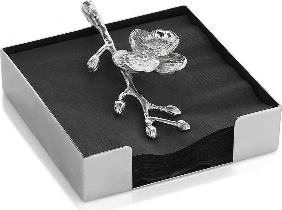 10558928 Michael Aram Подставка для салфеток Michael Aram Белая орхидея 13см, сталь нержавеющая Сталь нержавеющая 