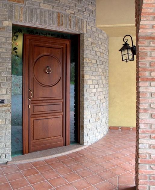 NAVELLO Входная дверь из массива дерева на заказ Portoni primo ingresso sun-id-1368852 - Вид №1