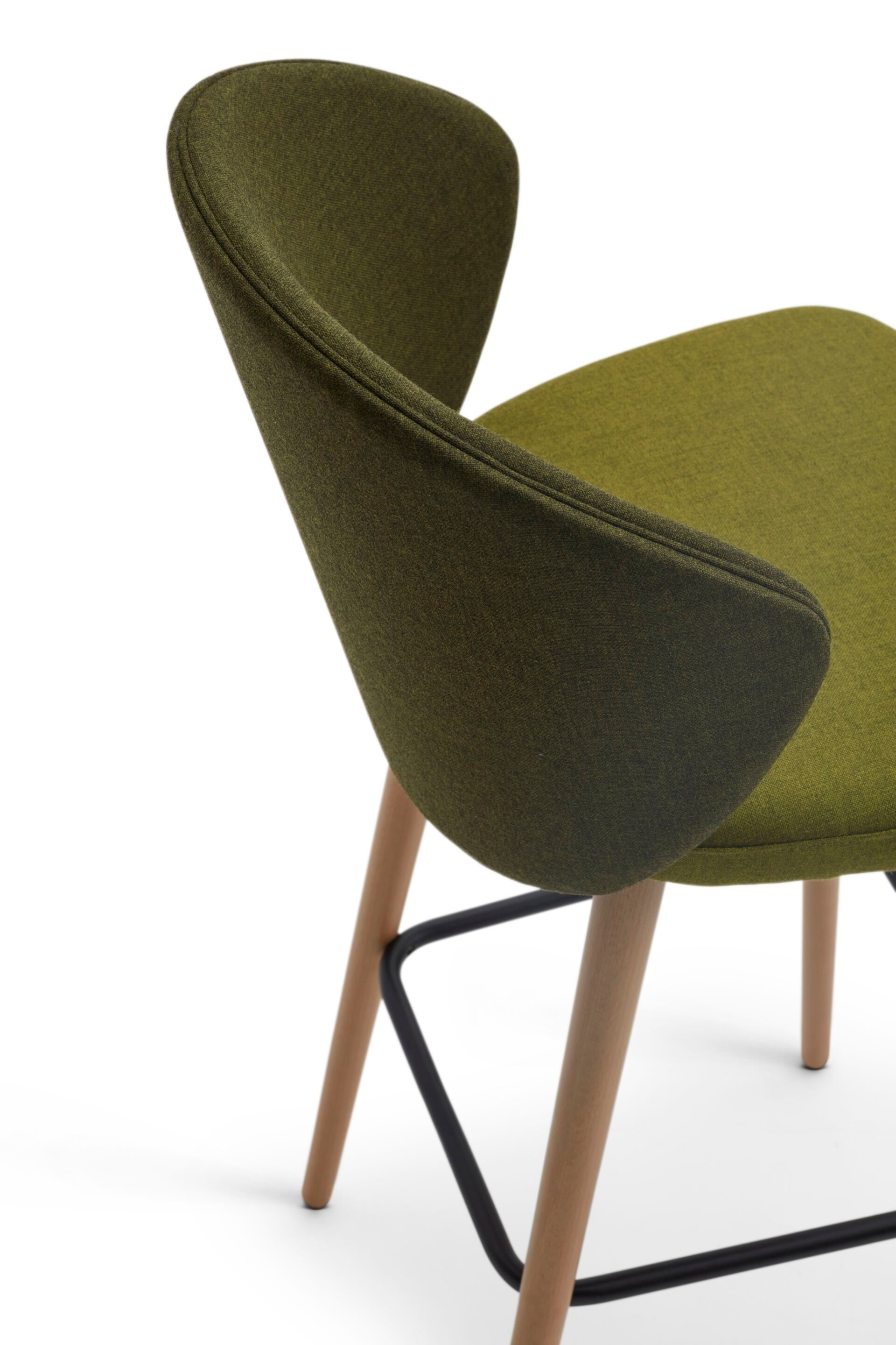 Высокий стул с тканевой подкладкой со спинкой Origins 1971 Meggie ARCH-00110587 - Вид №3