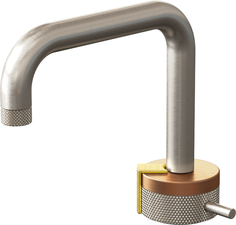 E-11500-R1BRG-L2BB-BNi Однорычажный прогрессивный смеситель для раковины - излив 15,3см GRAFF MOD+