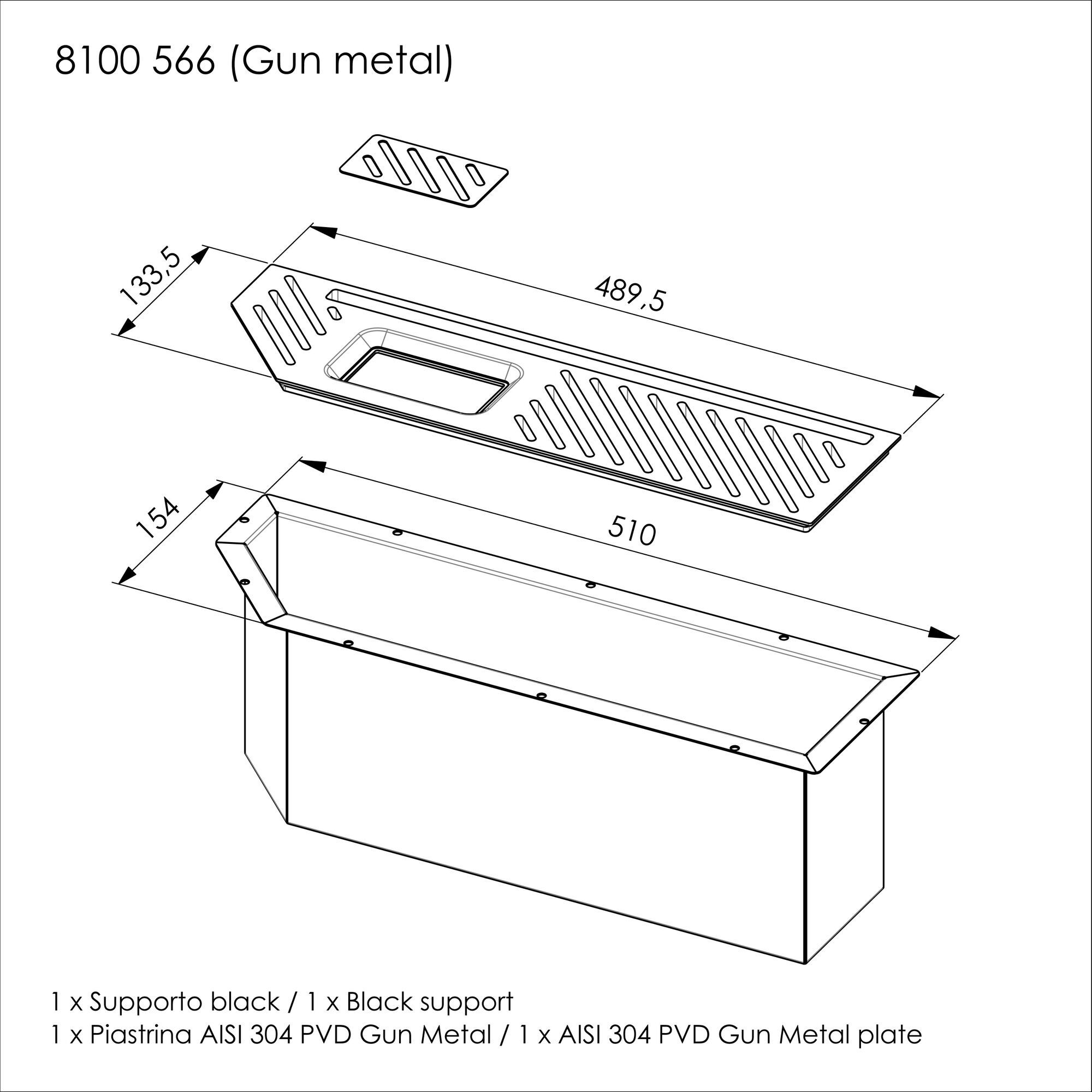 Раковина из нержавеющей стали с подходящим каналом Foster DIADE ARCH-00115732 - Вид №24