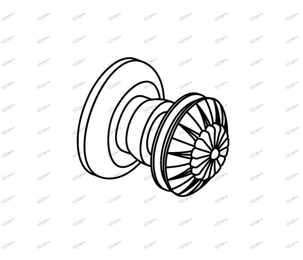 C43-524 C43-524 Ручка и пластина шкафа КЛАССИЧЕСКАЯ ЭЛЕГАНТНОСТЬ Cristal & Bronze ÉLÉGANCE CLASSIQUE 