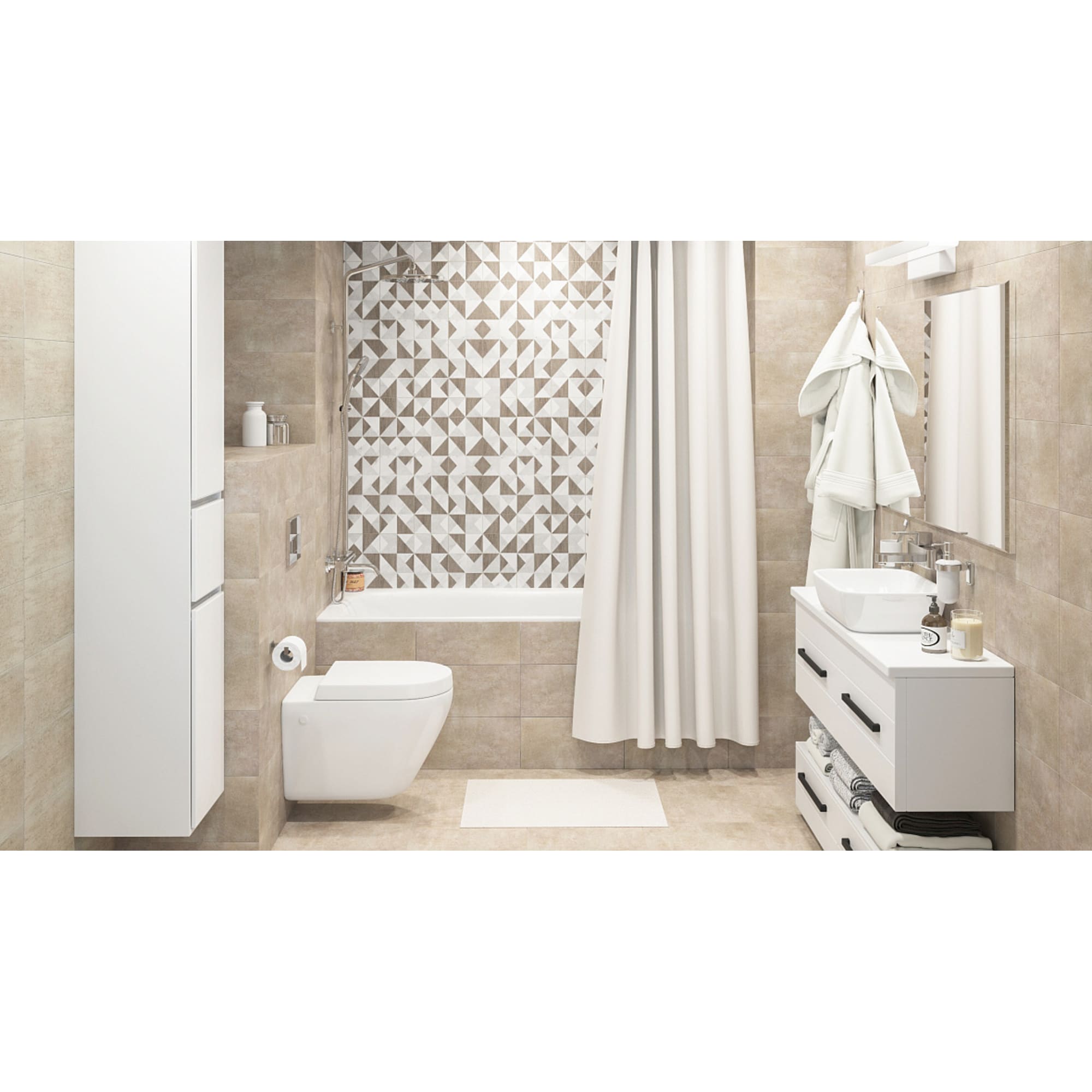 81944603 Тумба подкатная «» 60 см цвет белый Авангард Santreyd  - Вид №5