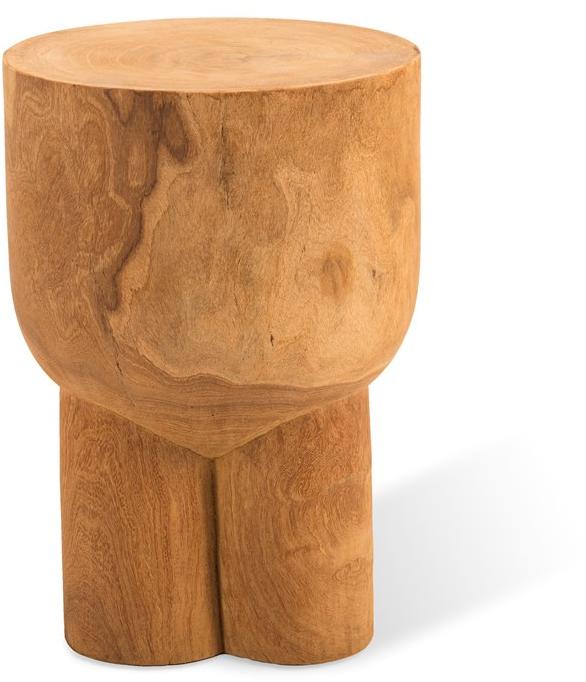 Pols Potten Низкий деревянный табурет  500-030-093  - Вид №1