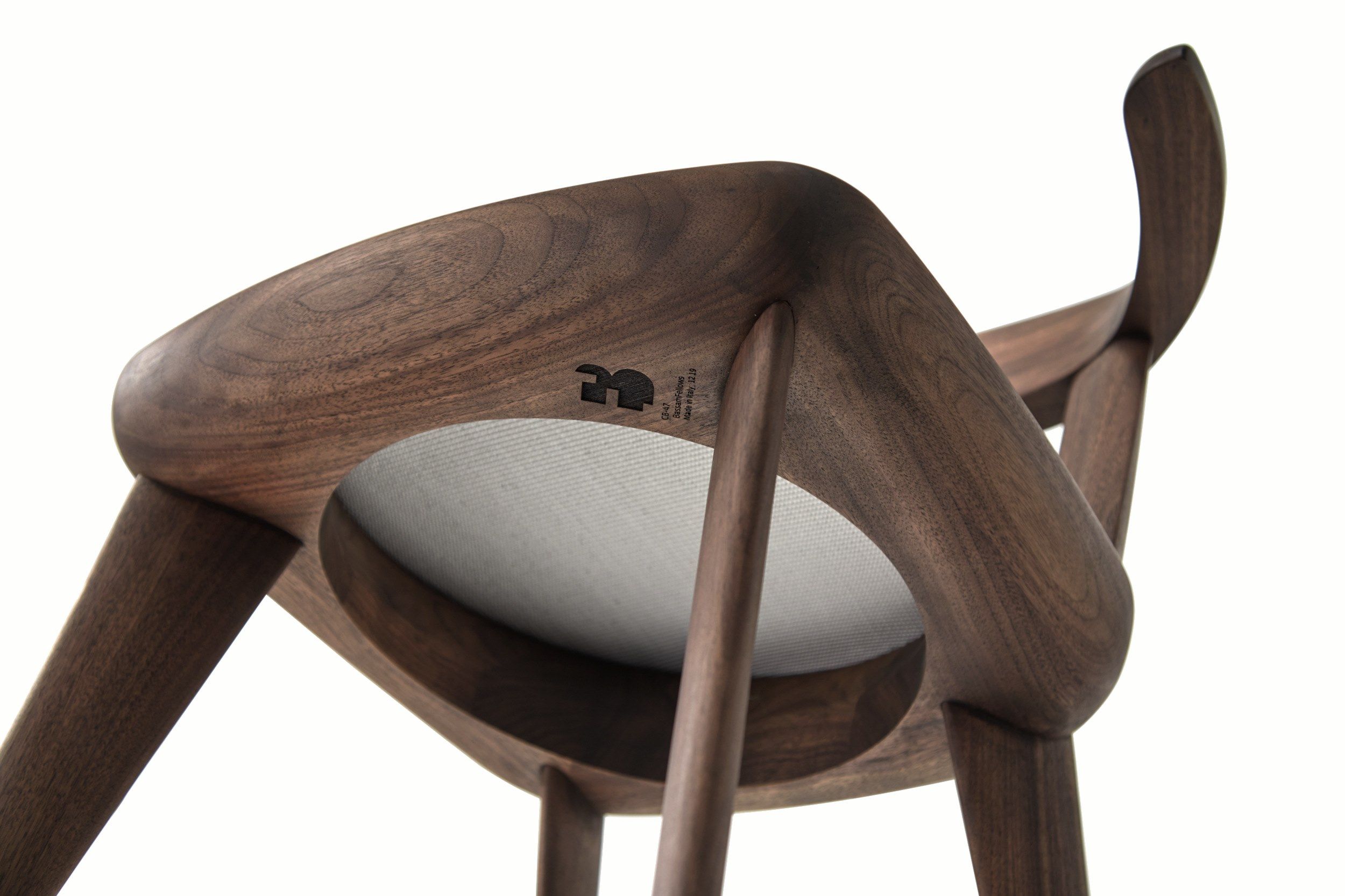 Стул из массива дерева с подлокотниками BassamFellows ARCH-00057896 - Вид №6