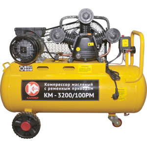 70731 Калибр Компрессор масляный с ременным приводом КМ-3200/100РМ