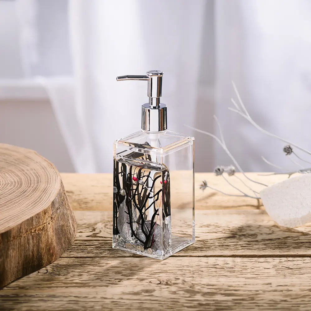 Дозатор для жидкого мыла Silven цвет серебристый VERRAN STLM-2196643 - Вид №1