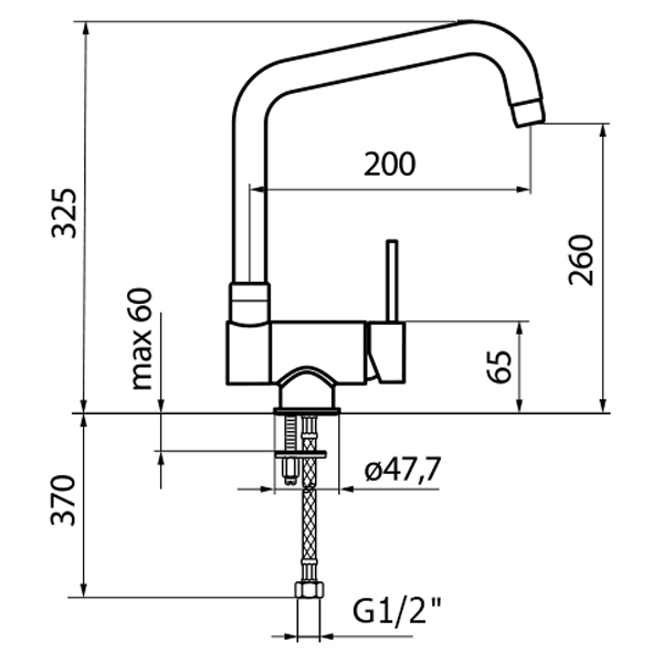 WD920702015 Смеситель для кухни Webert Kitchen Window  - Вид №2