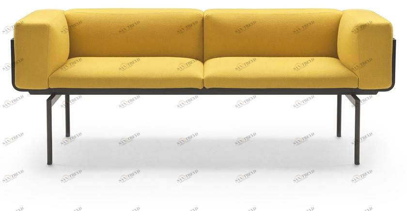 Marelli 3-х местный модульный мягкий диван из ткани в современном стиле sun-id-1425138