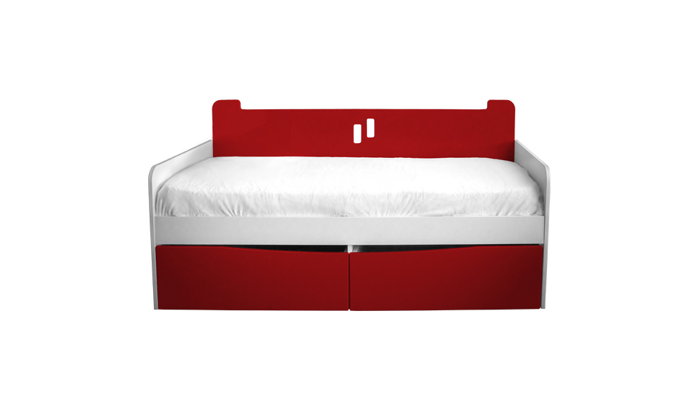 Детский диван-кровать с 2 ящиками "Лежебока Бобби" МАНДАРИН ЧУДИКИ 178782 Розовый Santreyd  - Вид №1