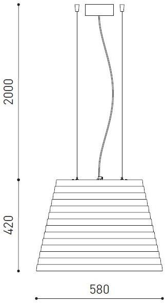 Arkoslight Подвесной светильник из полиэтилена Brigit sun-id-1398250 - Вид №10