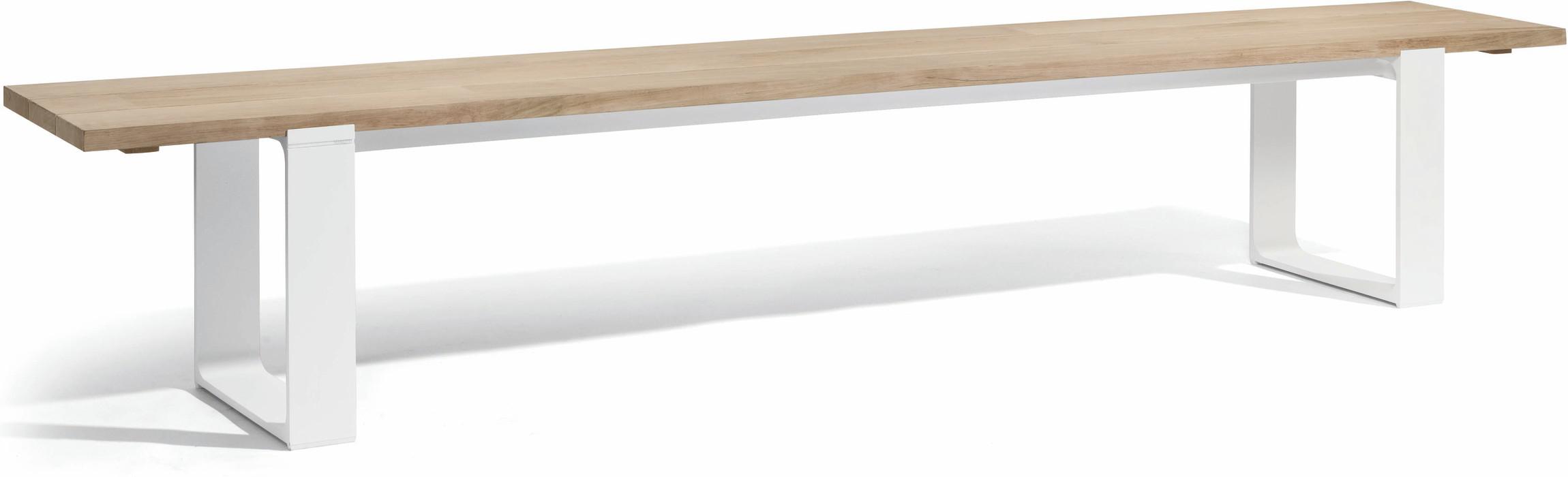 MNST1020 Скамейка белый состаренный teak 270 Manutti Prato