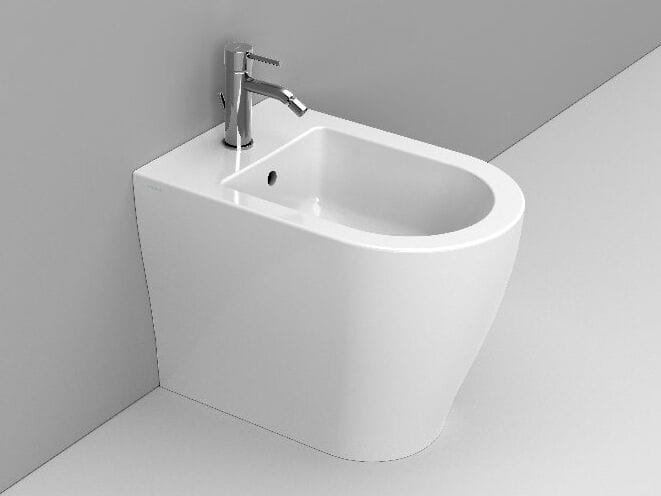 Керамическое напольное биде с переливом Ceramica Dolomite круглый мирт ARCH-00050276