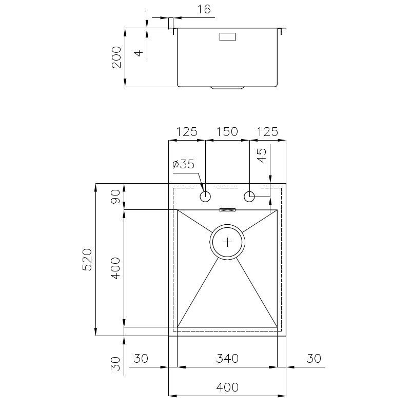 1241050 Мойка Quadra 1241 050 Fosterspa  - Вид №1