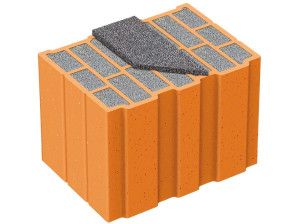 Теплоизоляционный кирпичный блок