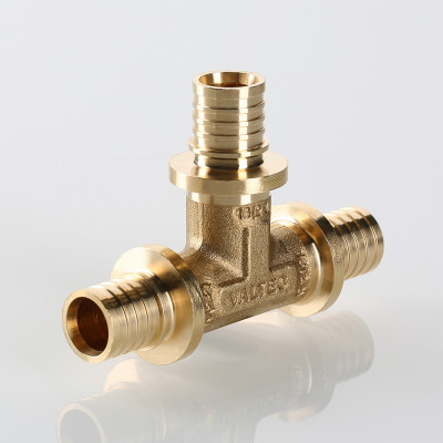 VTm.431.BG.251616 Фитинг аксиальный универсальный – тройник надвижной Valtec 25 (3,5) мм х 16 (2,2) мм х 16 (2,2) мм  - Вид №7