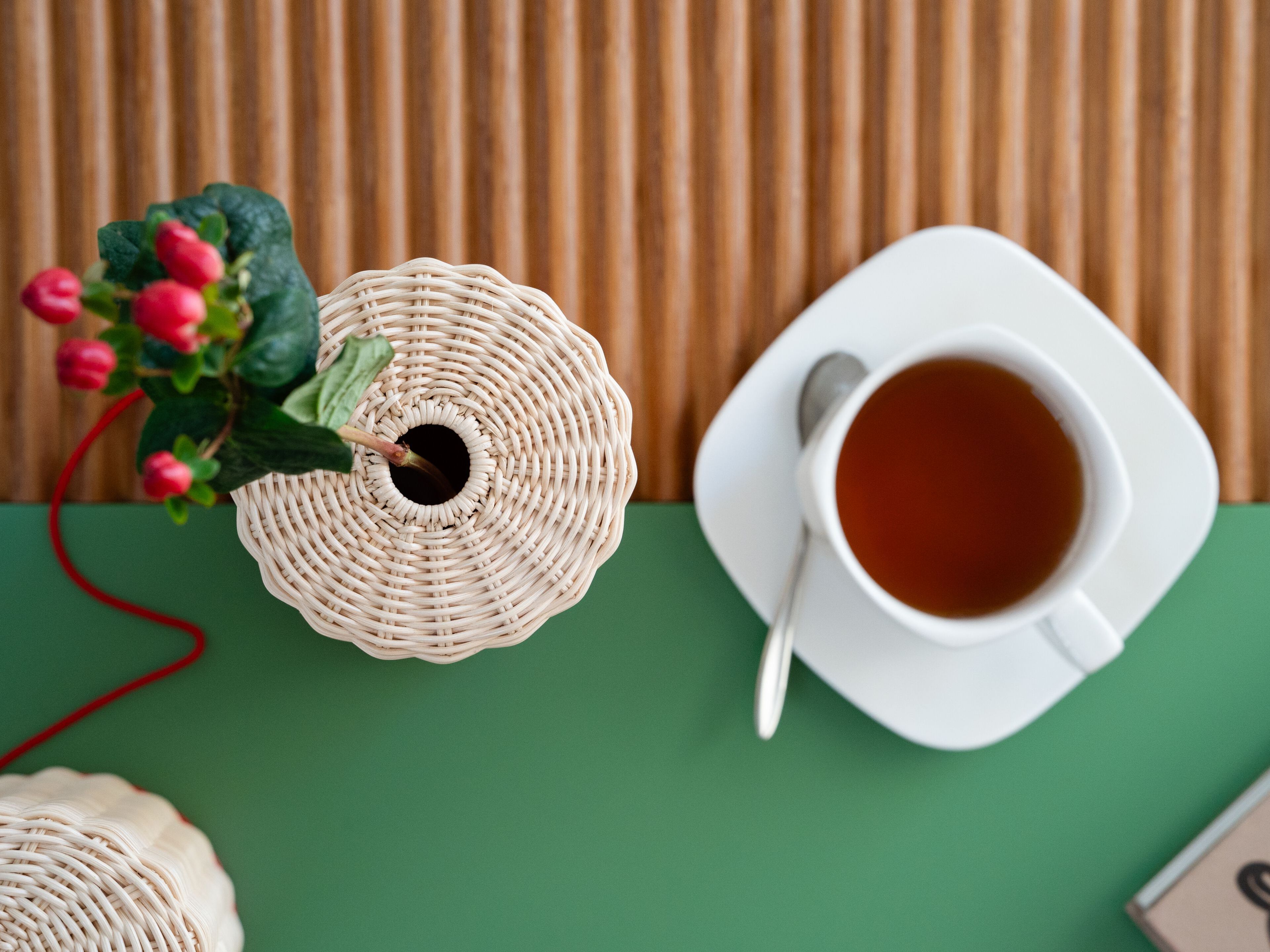 Круглая ваза из медуллина Bottega Intreccio SIMBIOSI ARCH-00082724 - Вид №6