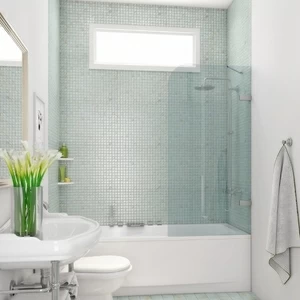 Шторка на ванну 90x160 GV-861A прозрачное стекло 6 мм GUTEWETTER TREND PEARL