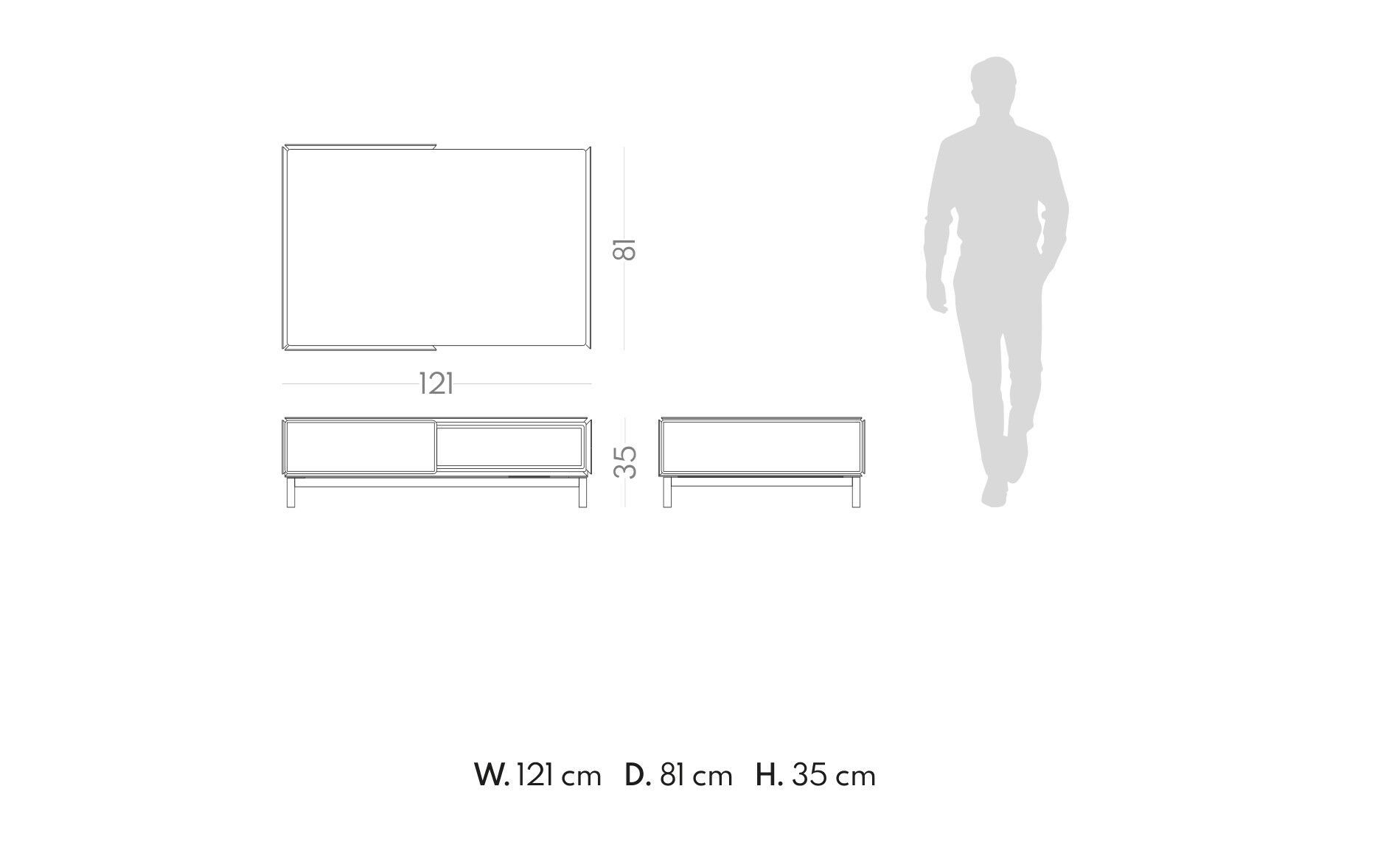 Деревянный журнальный столик с отсеком для хранения PRADDY Metro ARCH-00039619 - Вид №2