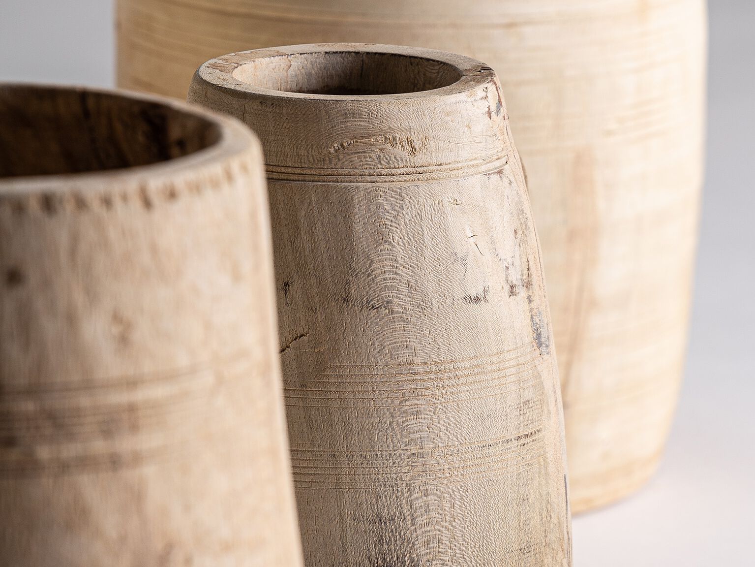 Деревянная круглая ваза ручной работы Vical Home RAYNAL ARCH-00134866 - Вид №2
