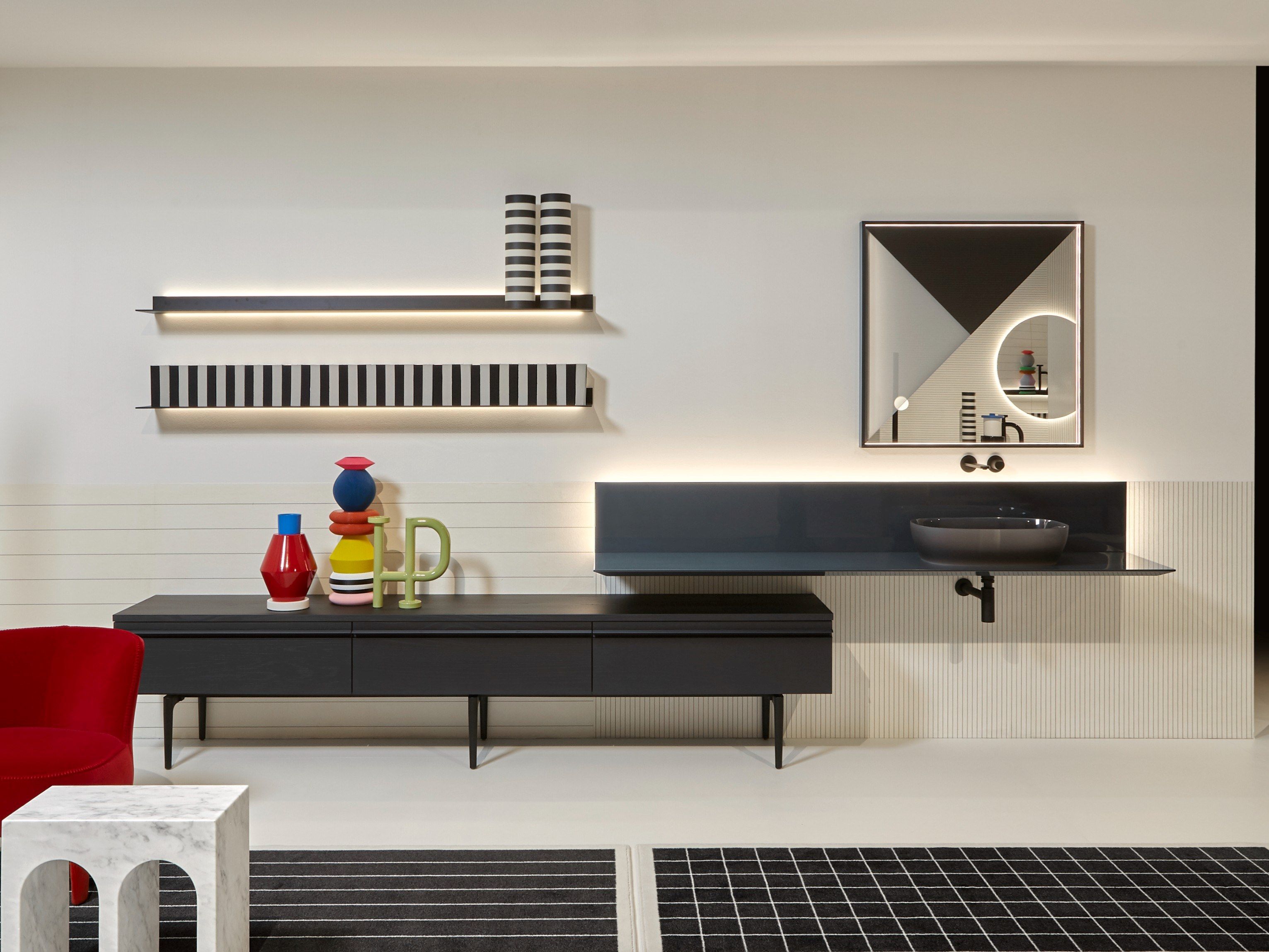 Секционная напольная раковина с ящиками Antoniolupi ALA ARCH-00014156 - Вид №1