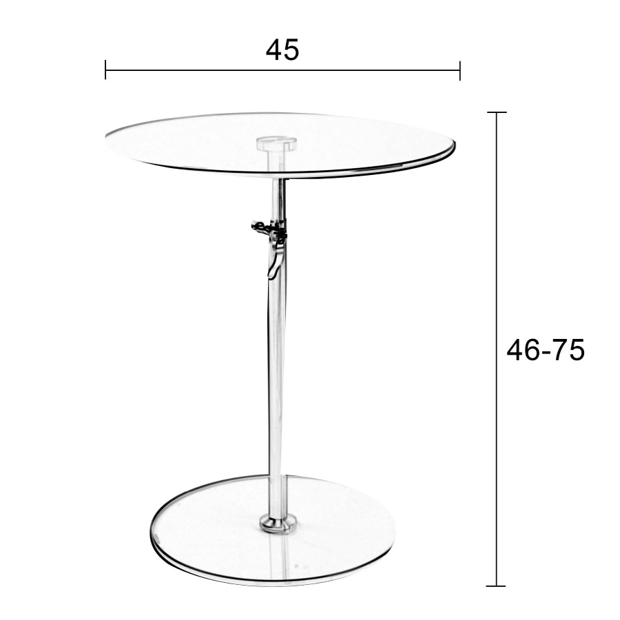 Столик Karena Transparent White Label Living 4001001 - Вид №3