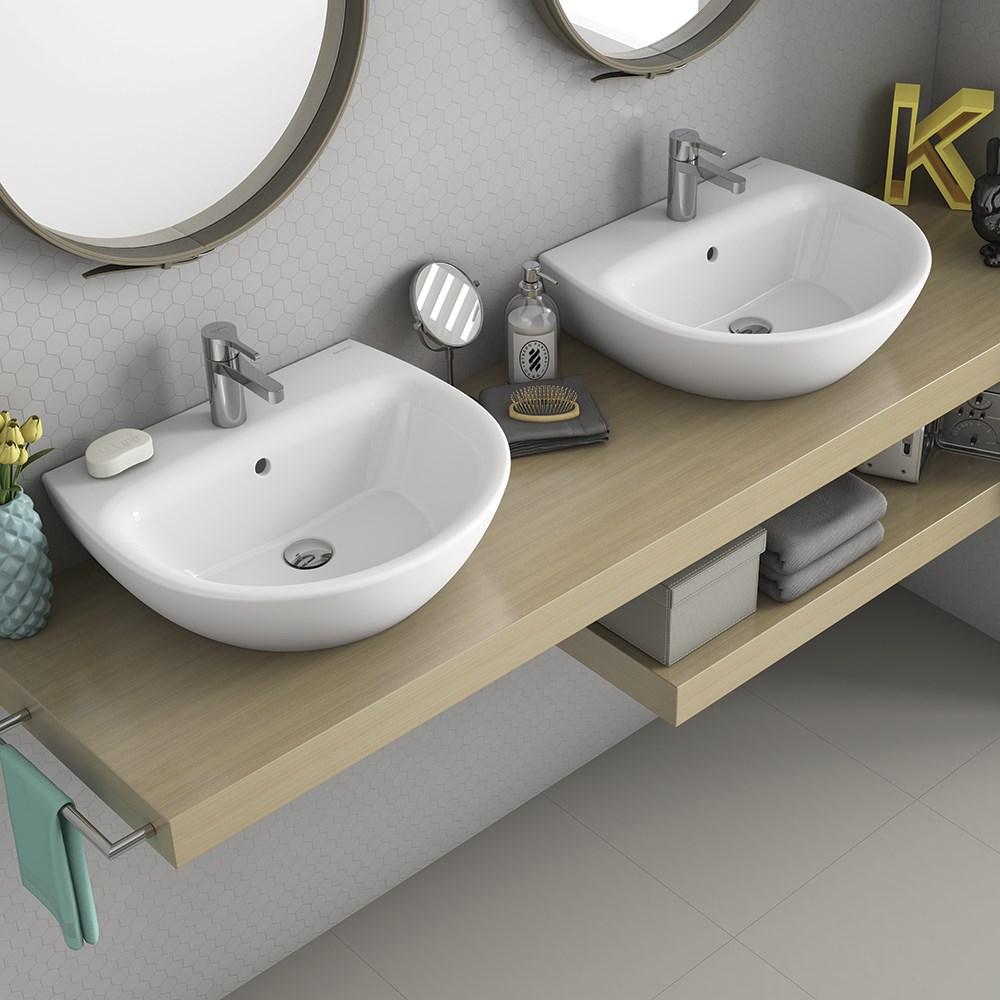 Раковина подвесная 57 Sanitana KAPA / POP ART S10078336200000  - Вид №2