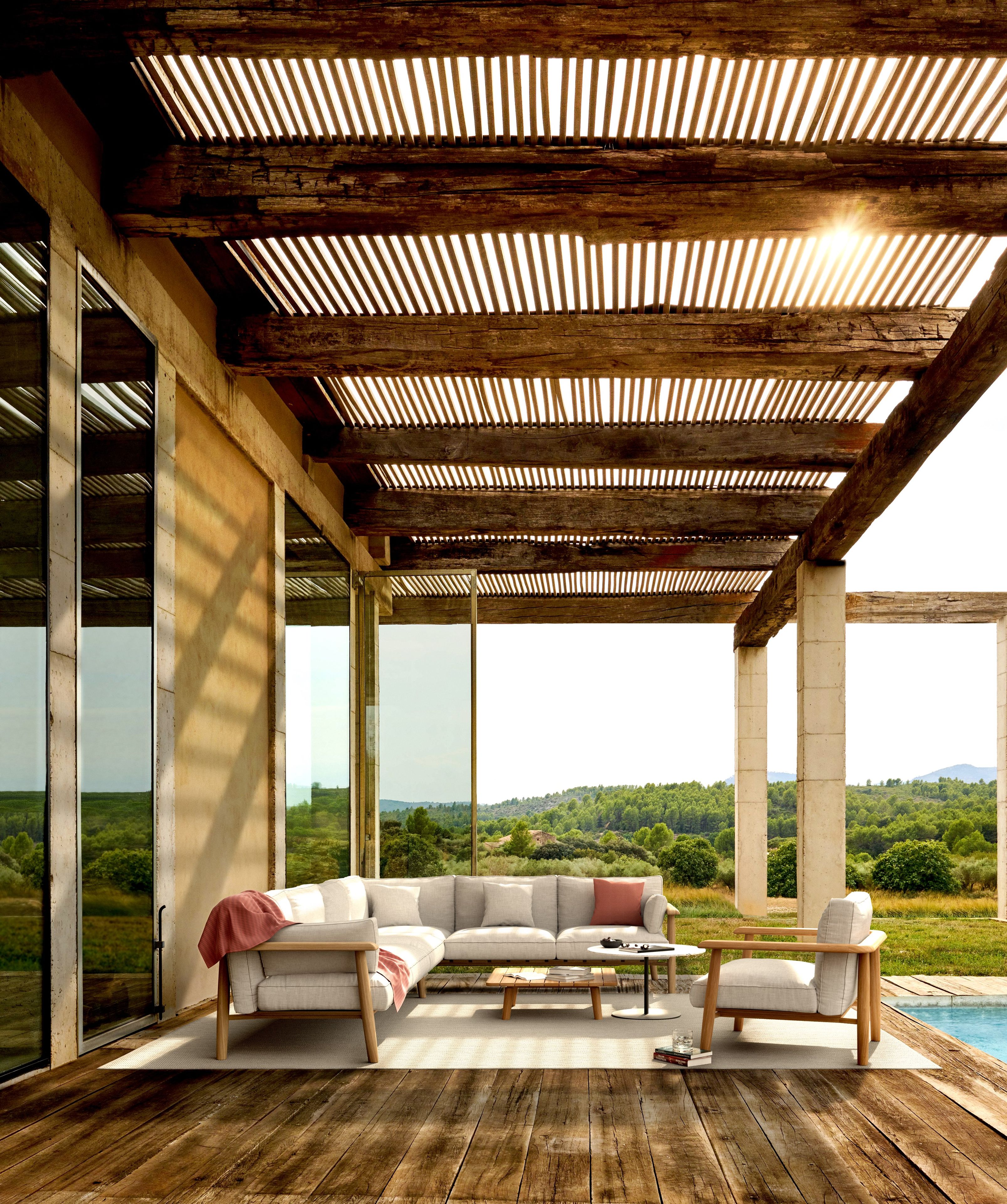 Тканевое садовое кресло с подлокотниками Royal Botania Mambo Lounge ARCH-00106978 - Вид №1