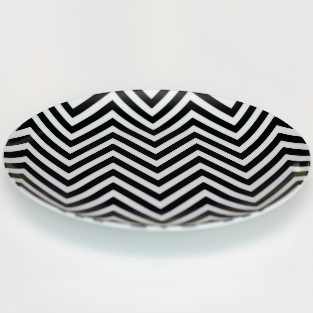 0066 Набор керамических тарелок zigzag, 2 шт. BadLab  - Вид №1