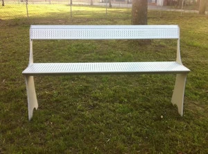 ALUSCALAE Лежащая алюминиевая скамья со спинкой