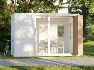 Сборная конструкция из армированного волокном бетона