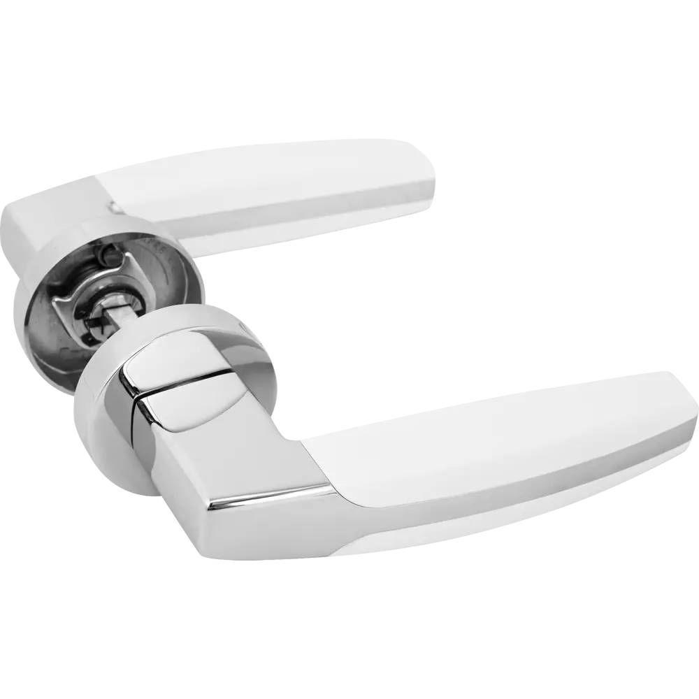 Ручка дверная Armadillo Arc URB2 без запирания ЦАМ гальваническое покрытие цвет хром/белый STLM-2023797