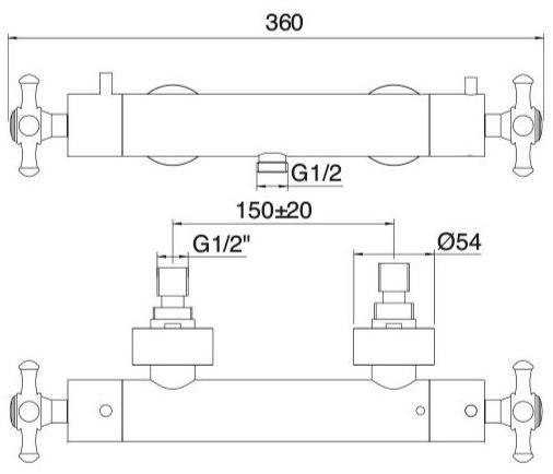 Rubinetterie Treemme Old italy  4492  - Вид №1