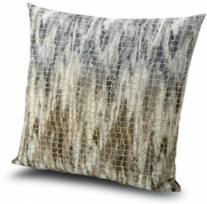 MissoniHome Подушка из жаккардовой ткани с сетчатым эффектом Terre