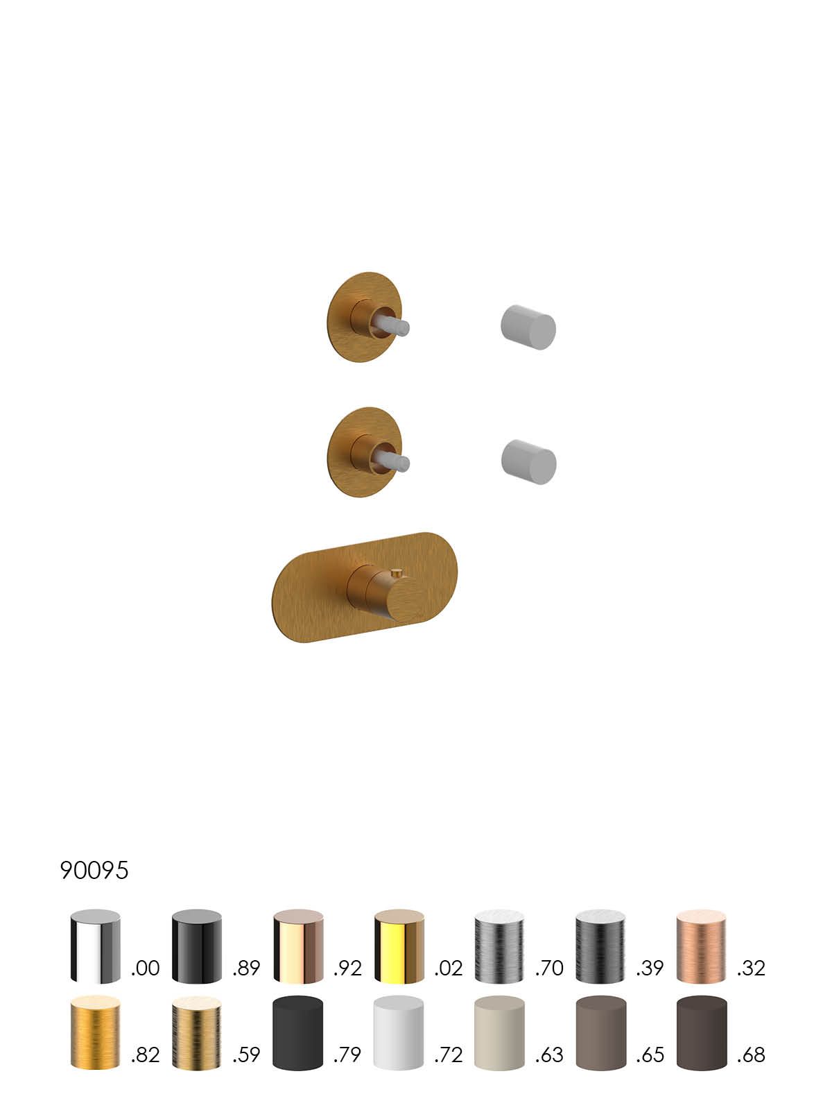 Термостатический смеситель для душа с 3 отверстиями Rubinetterie Frattini отдельная эстетика ARCH-00056277 - Вид №16