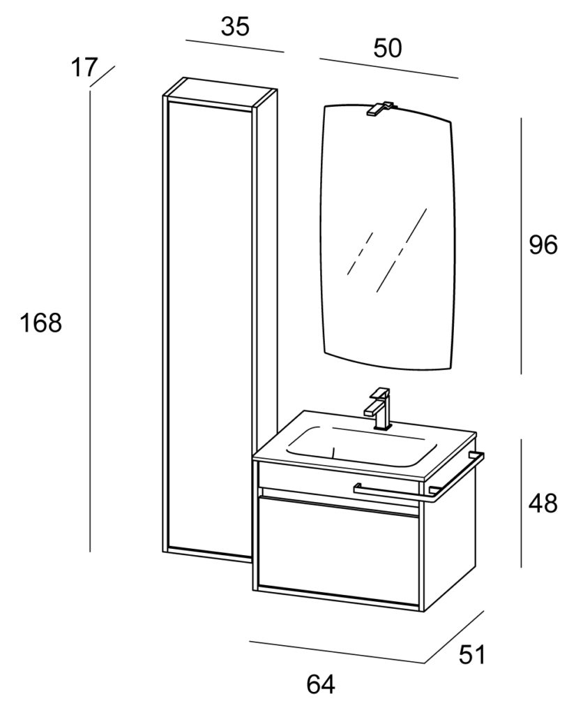 Duetto – 04 Mastella  Duetto  Комплект мебели для ванной - Вид №4