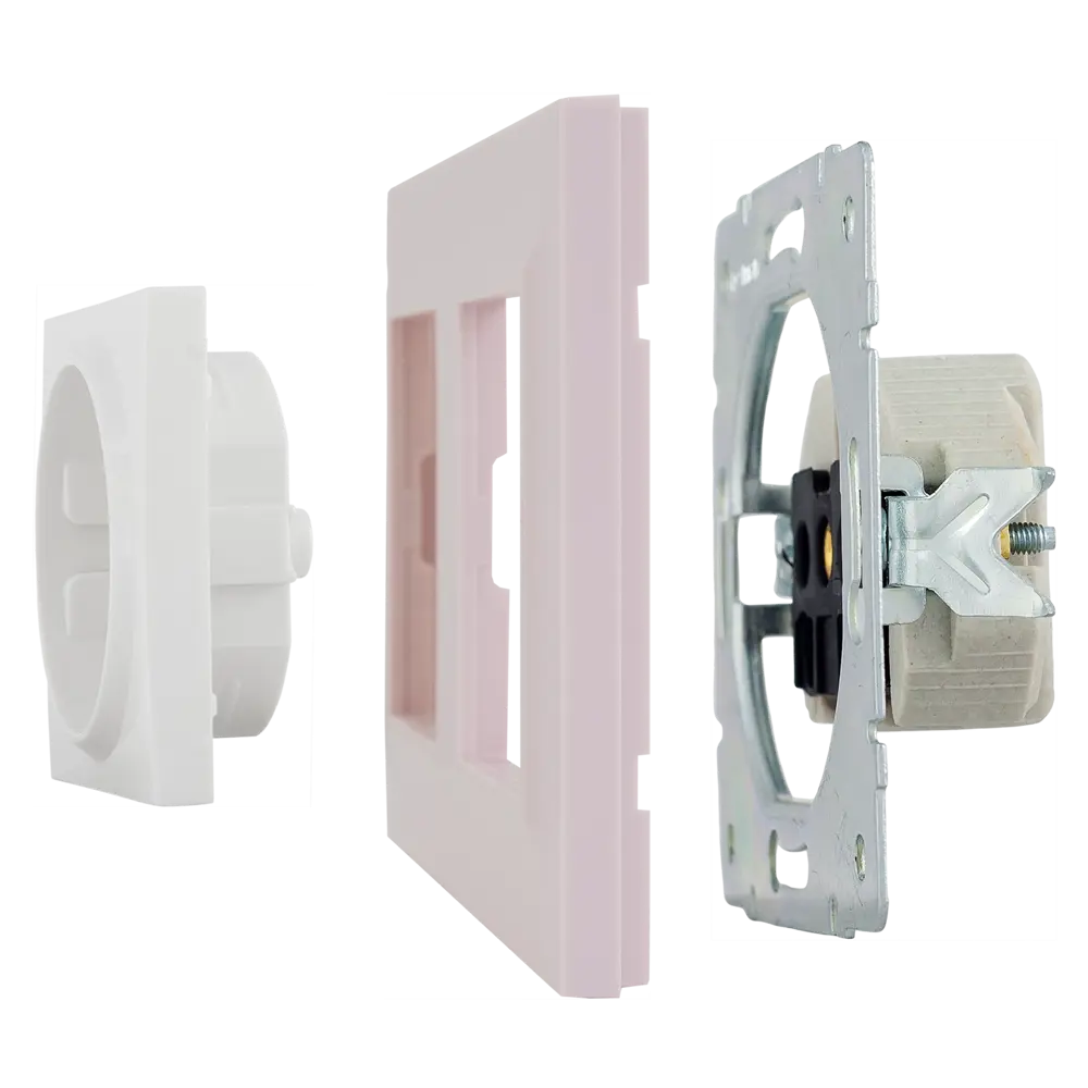 Рамка для розеток и выключателей Legrand Structura 2 поста цвет розовый 82064616 STLM-2160077 - Вид №3