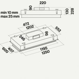 Falmec Потолочная вытяжка из стали и стекла Design+ sun-id-1483376 - Вид №8