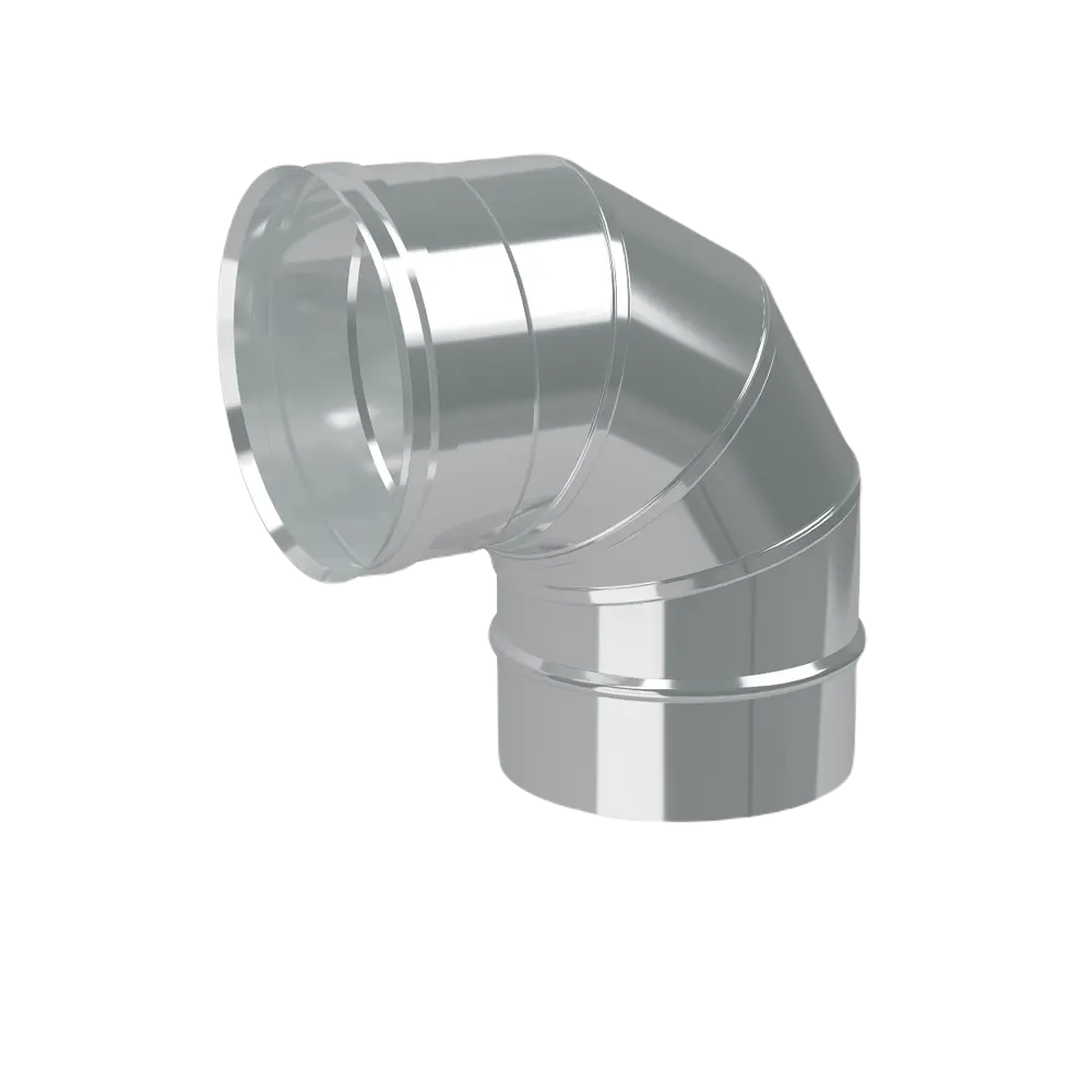 Отвод для круглых воздуховодов Corax ф200 мм 90 градусов КОРАКС STLM-2037382