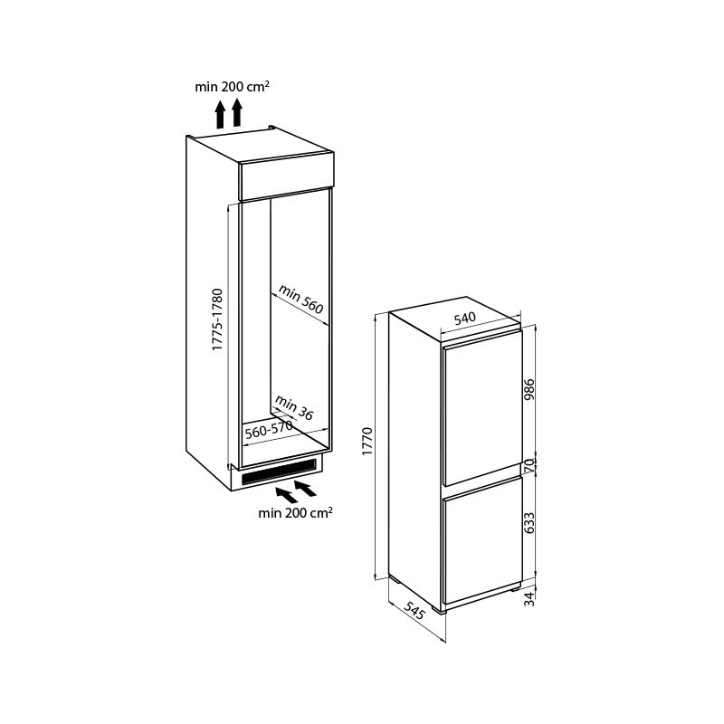 2037000 Холодильник 2037000 Fosterspa  - Вид №1